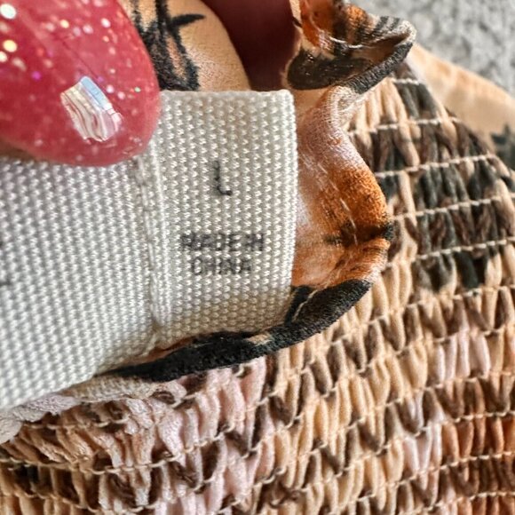 Happy x Nature Dress Smocked Floral By Kate Hudson Blush Pink - Picture 15 of 16